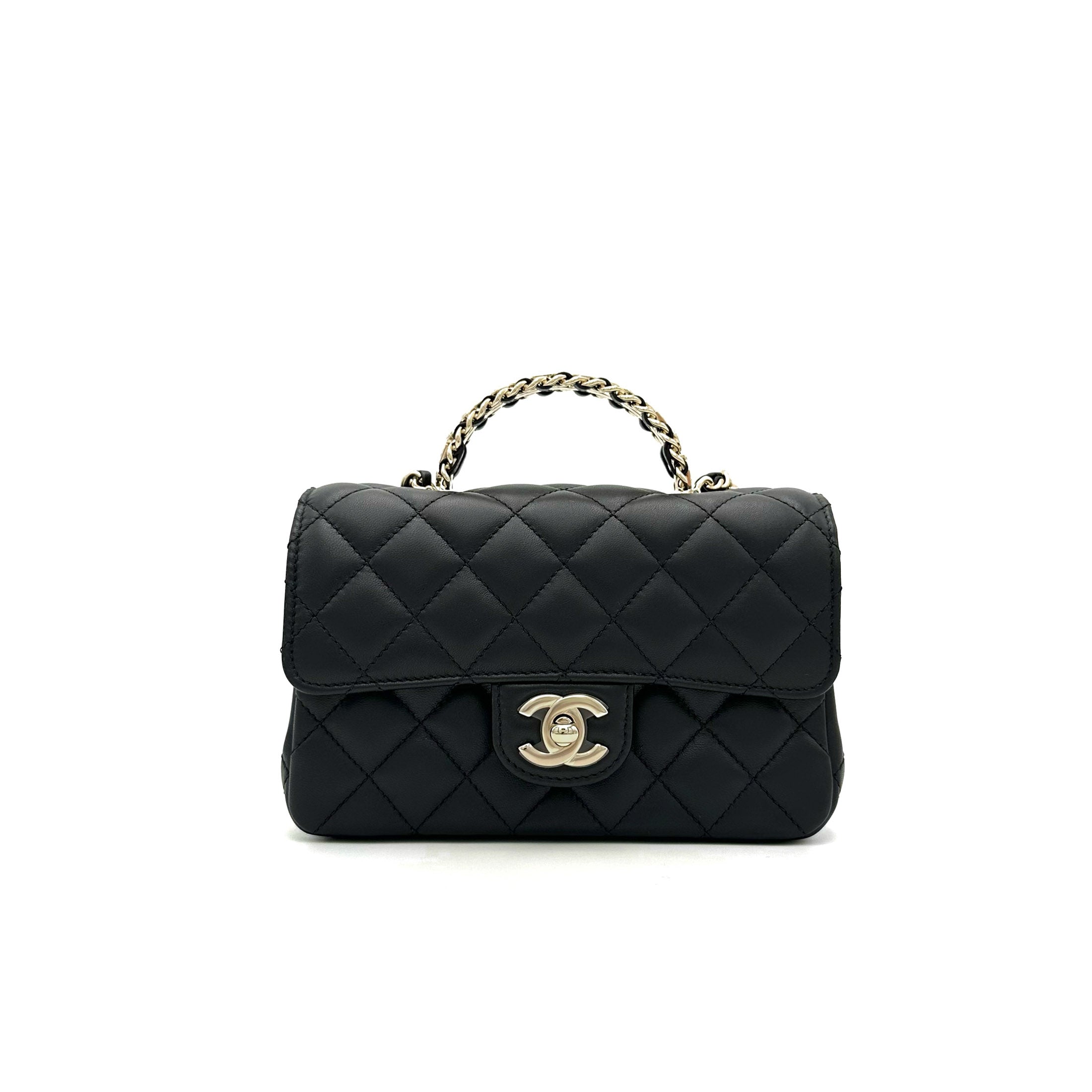 CHANEL, Bags, Mini Coco Top Handle In Crystal