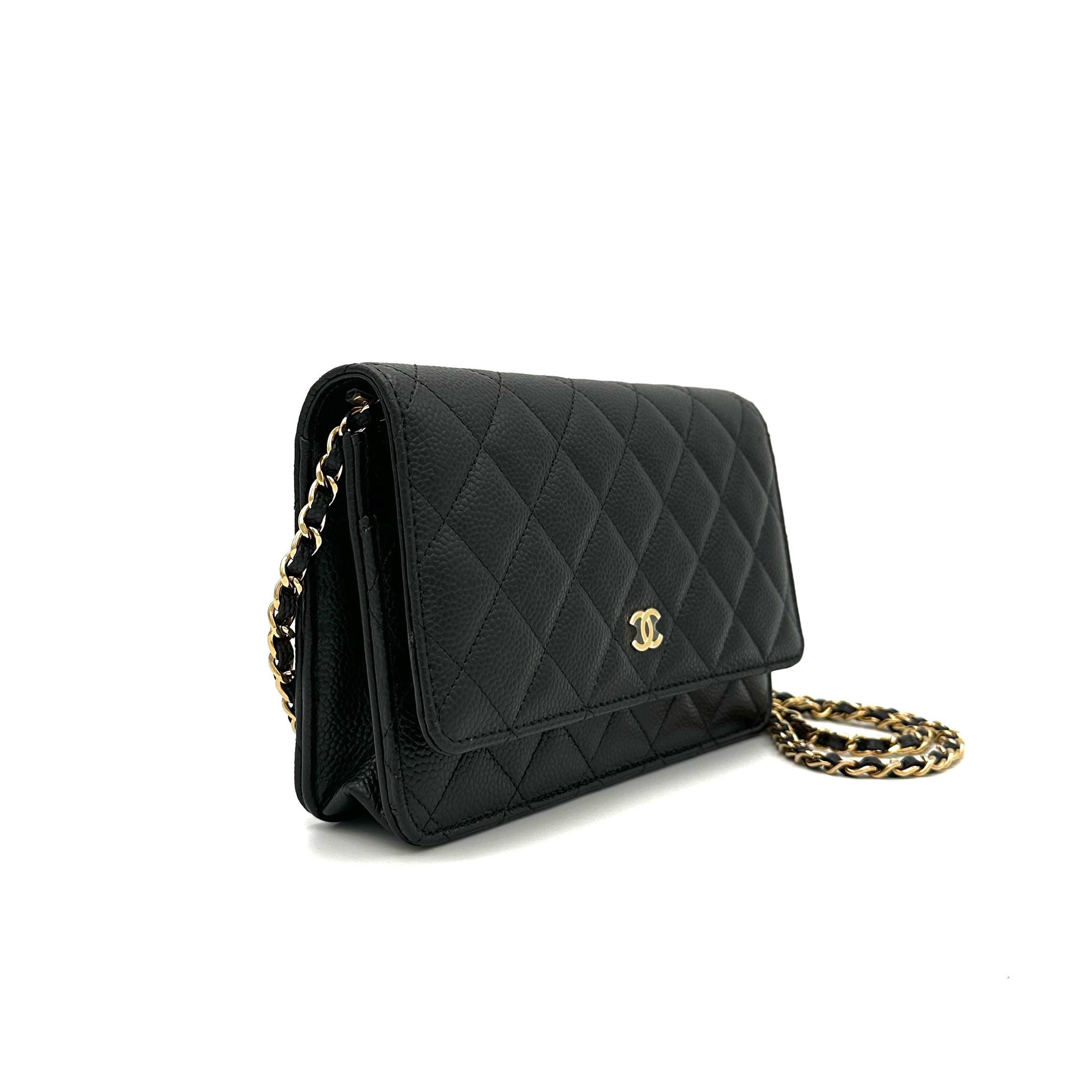 Chanel Classic Wallet On Chain (Black) - Brand New – Reverie