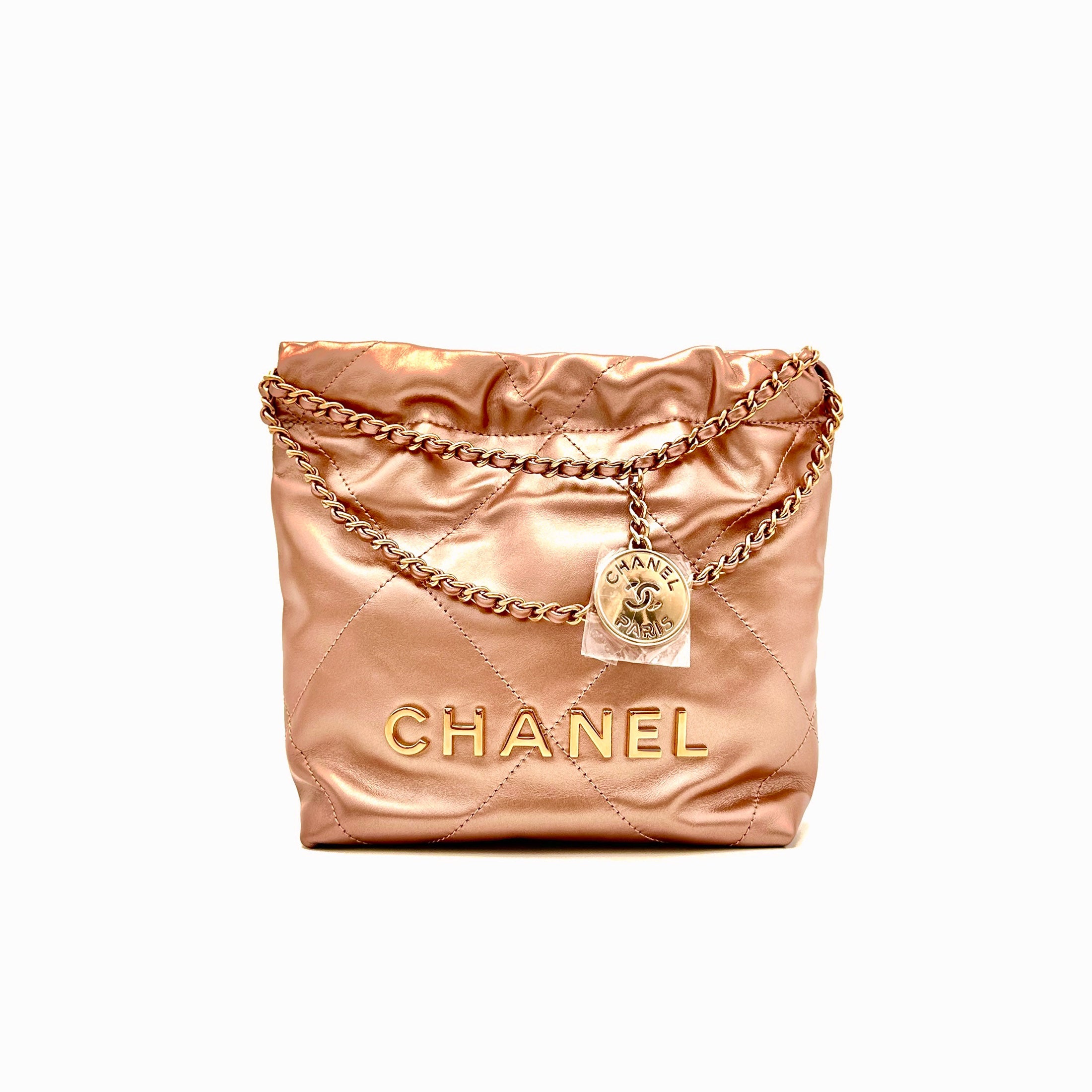 Chanel 22 Mini (Rose Gold) - Brand New – Reverie Boutique SG