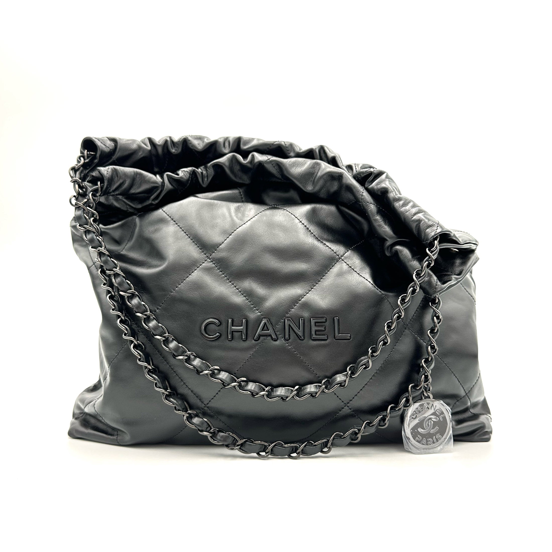 Chanel 22 Medium (SO Black) - Brand New