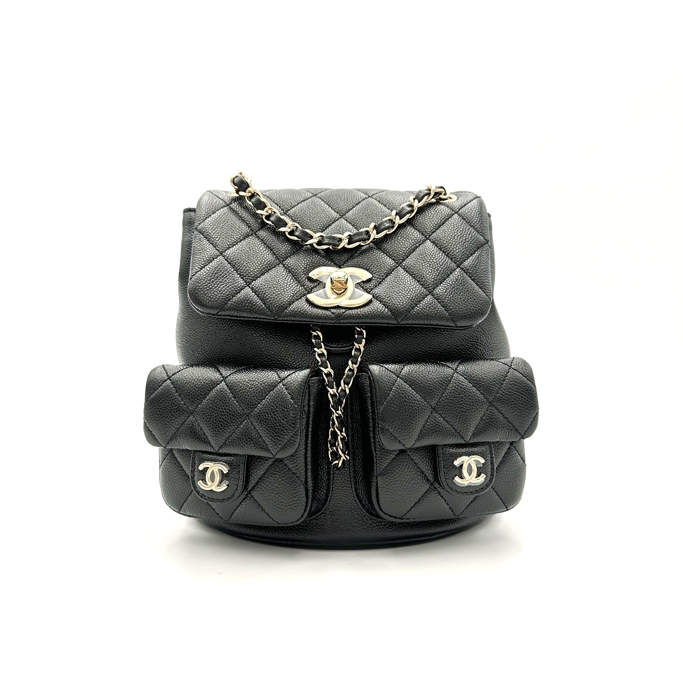Chanel 23P Duma Backpack (Black, GHW) - Brand New